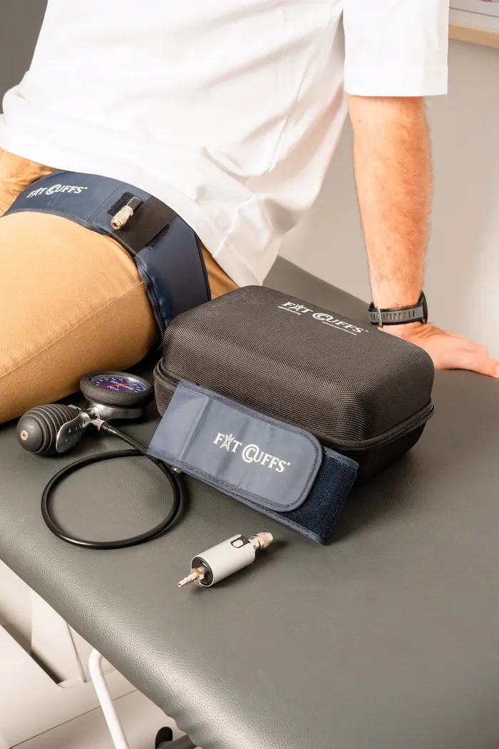 Brassards de Blood Flow Restriction (BFR) du cabinet Physio Sète